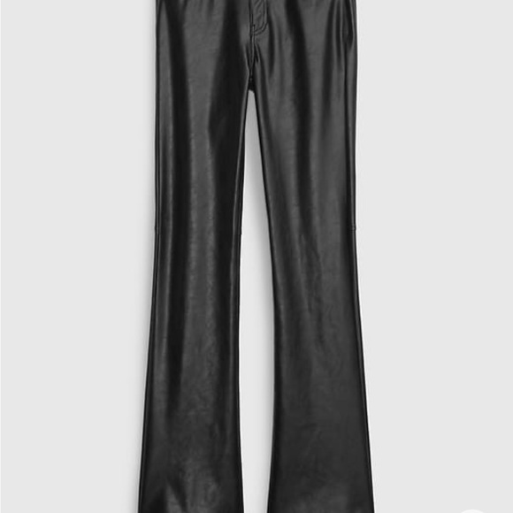 Gap Mid rise vegan leather baby boot pants, size 28 NWOT - Picture 5 of 5